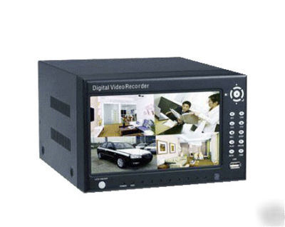 Cctv 4CH dvr stand alone lcd monitor camera recorder 