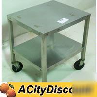 Commercial 24X20 mobile work prep table equipment stand