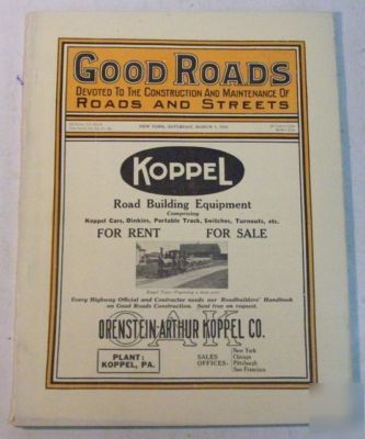 Good roads 1916 construction magazine vol.49, no.10