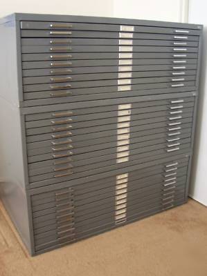 Safco 10 drawer blueprint file cabinets save $4000+ 