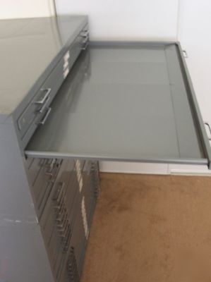 Safco 10 drawer blueprint file cabinets save $4000+ 