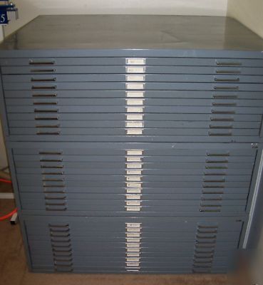 Safco 10 drawer blueprint file cabinets save $4000+ 