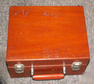 Weston 341 ac & dc wattmeter vintage antique wood box 