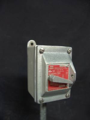 Crouse hinds dsd 933 cover w/ switch & backbox DSD933