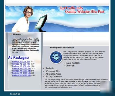 Established website traffic site 4 sale gpttraffic.info