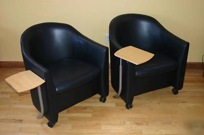 Pair geiger brickel timothy defiebre impromptu chairs