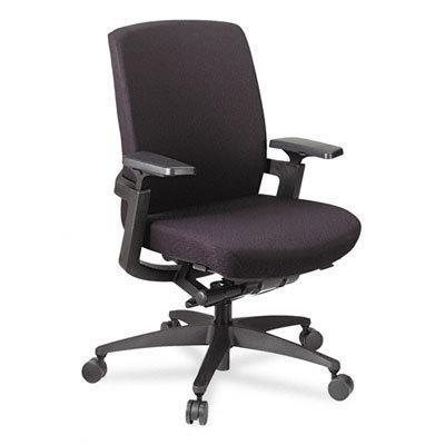 Synchro-tilt work chair black upholstery