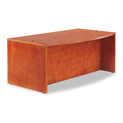 Verona veneer series bow front desk shell cherry