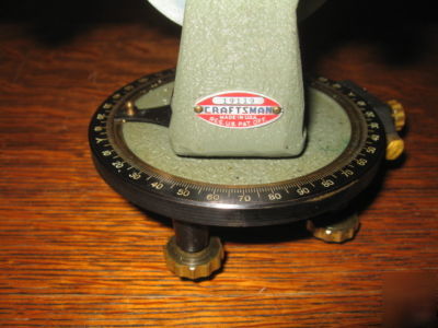 Vintage craftsman brass transit in wood case
