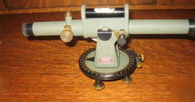Vintage craftsman brass transit in wood case