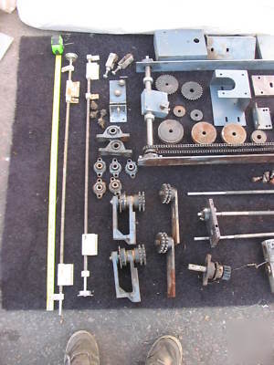 Large lot of lead screw dc motors & sprockets