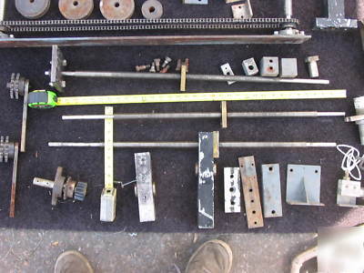Large lot of lead screw dc motors & sprockets