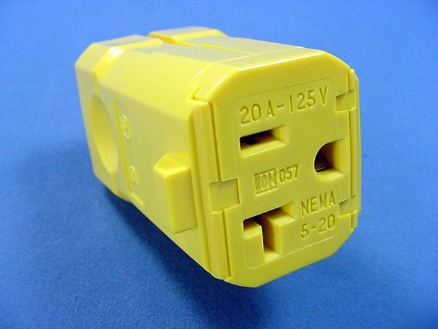 Leviton industrial connector plug 5-20 20A 125V 5359-vy