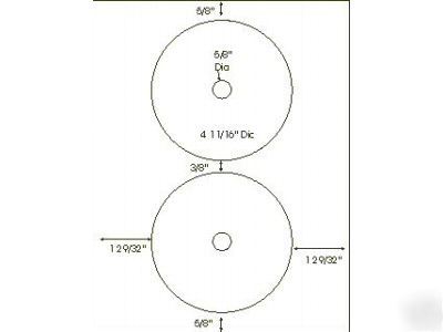 1000 cd dvd 8695 full face glossy gloss labels label