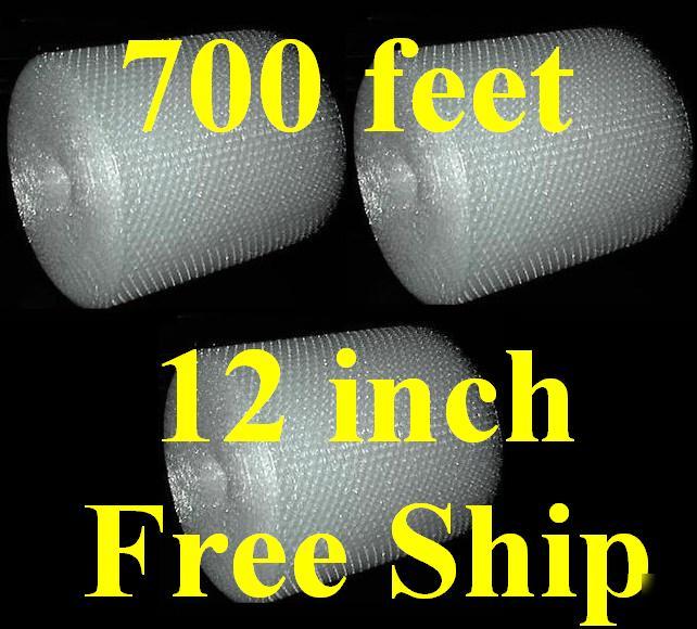 12 wide x 700 small bubble wrap free shipping bn 100 ft