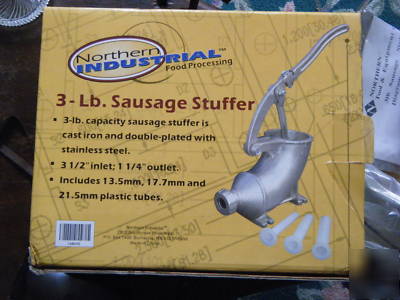 New northern industrial 3-lb sausage stuffer, in box