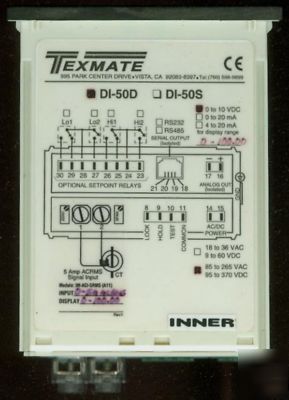 Texmate di-50D panel meter 0-600V or 0-5A scale