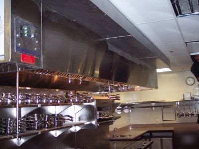 16' commercial kitchen ventilaiton restaurant hood pkg