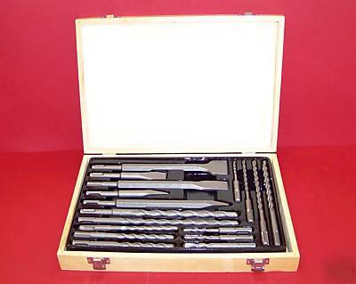 17 pc drill bits & chisel sds plus rotary hammer bits 7