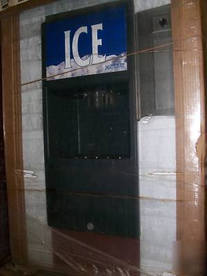 Crystal tips hotel style ice dispenser bin 190LB 