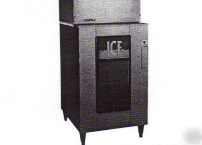 Crystal tips hotel style ice dispenser bin 190LB 