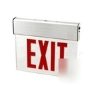 Elco double sided led exit sign battery backup red