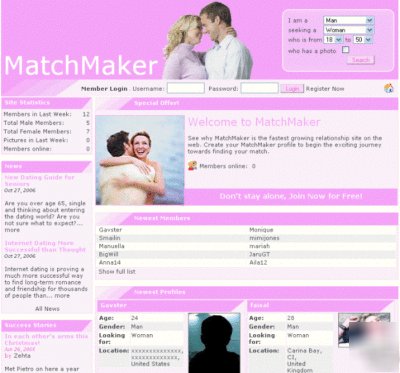 Match making website installed google adsense