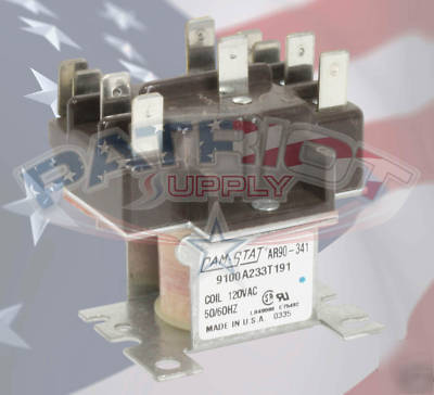 New 90-341 fan relay 120 volt dpdt 90341 2 pole-type 91