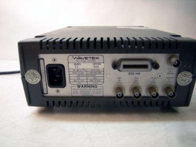 Wavetek 75 abitrary waveform function generator opt 1