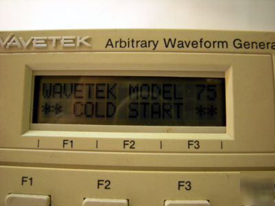 Wavetek 75 abitrary waveform function generator opt 1