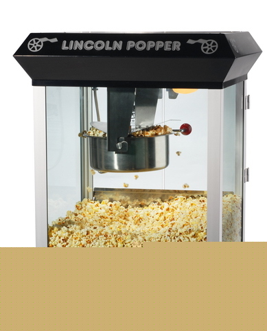 New 8 oz black bar style popcorn popper machine maker