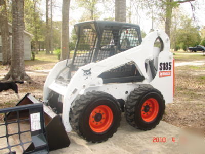2003 bobcat s-185 turbo skid steer loader with forks