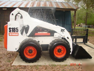 2003 bobcat s-185 turbo skid steer loader with forks