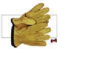 Grain leather deerskin gloves