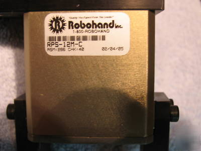 Robohand inc. rps-12M-c parallel gripper/w rack gear ec