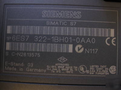 Siemens simatic S7/300 CPU315 with many ios, used