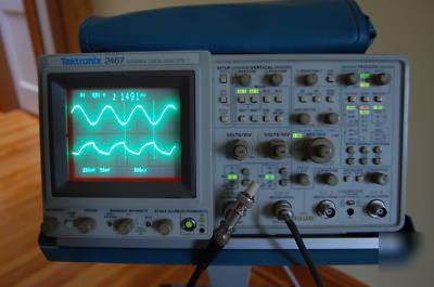 Tektronix 2467 350MHZ oscilloscope with cart and probes