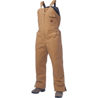 Tough duck insulated overall - small, brown