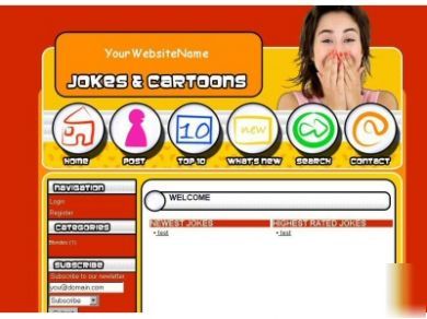 Joke website includes free domain name 