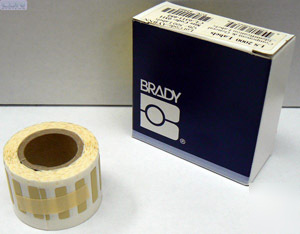 Lot 500 brady labels for LS2000 labeler maker .8 x .2