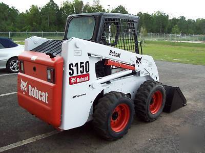 New bobcat S150 loader, 2005,w/ brand grapple & forks