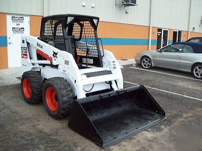 New bobcat S150 loader, 2005,w/ brand grapple & forks