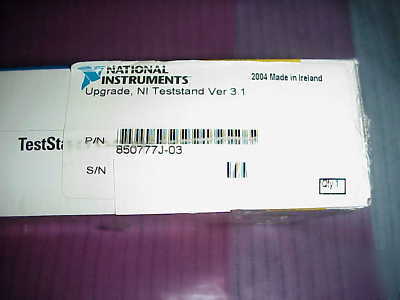 New national instruments teststand 3.1 upgrade in box