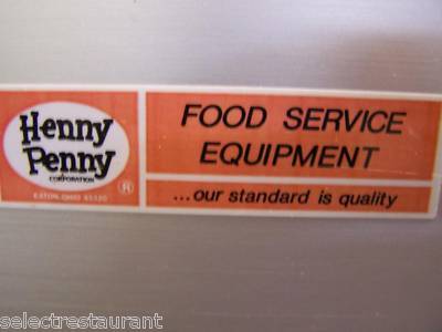 No henny penny cw-3 counter top display warmer