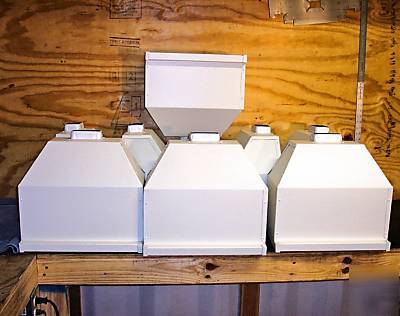 Scupper boxes, alum.[8CT] brown,white,or ivory.wider 