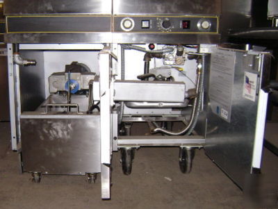Anets mx-14AA gas fryer w/ filtration system 