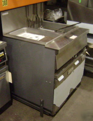 Anets mx-14AA gas fryer w/ filtration system 