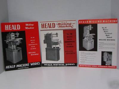 Heald milling machine horizontal vertical back geared 3