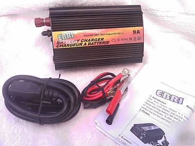 Intelligent battery charger 12 volts 9 amp *bonus*