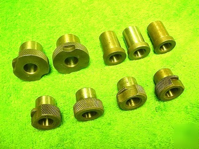New 9 fixed re able & press slip drill bushing 33/64